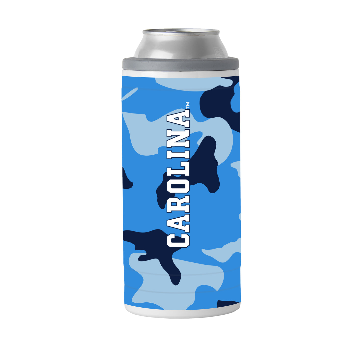 North Carolina Camo Swagger 12oz Slim Can Coolie