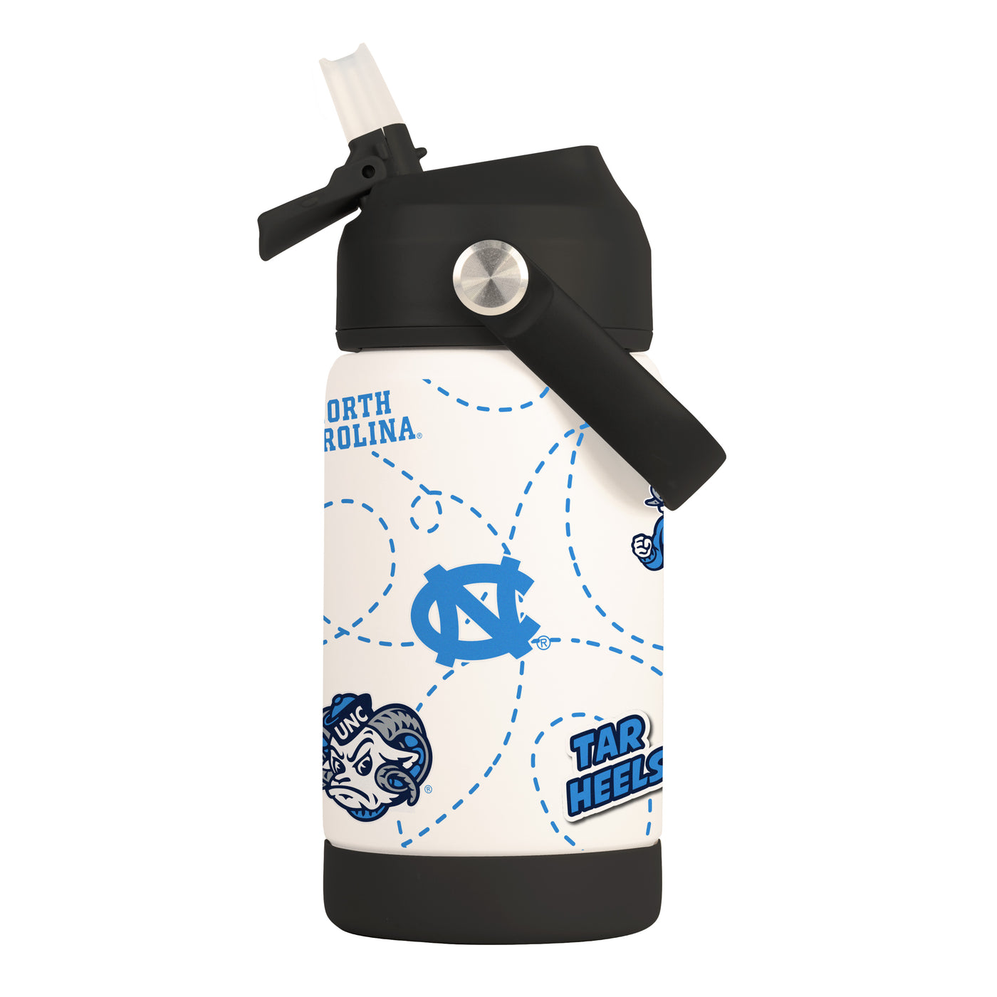 North Carolina 12oz Mascot SS Kids Bottle