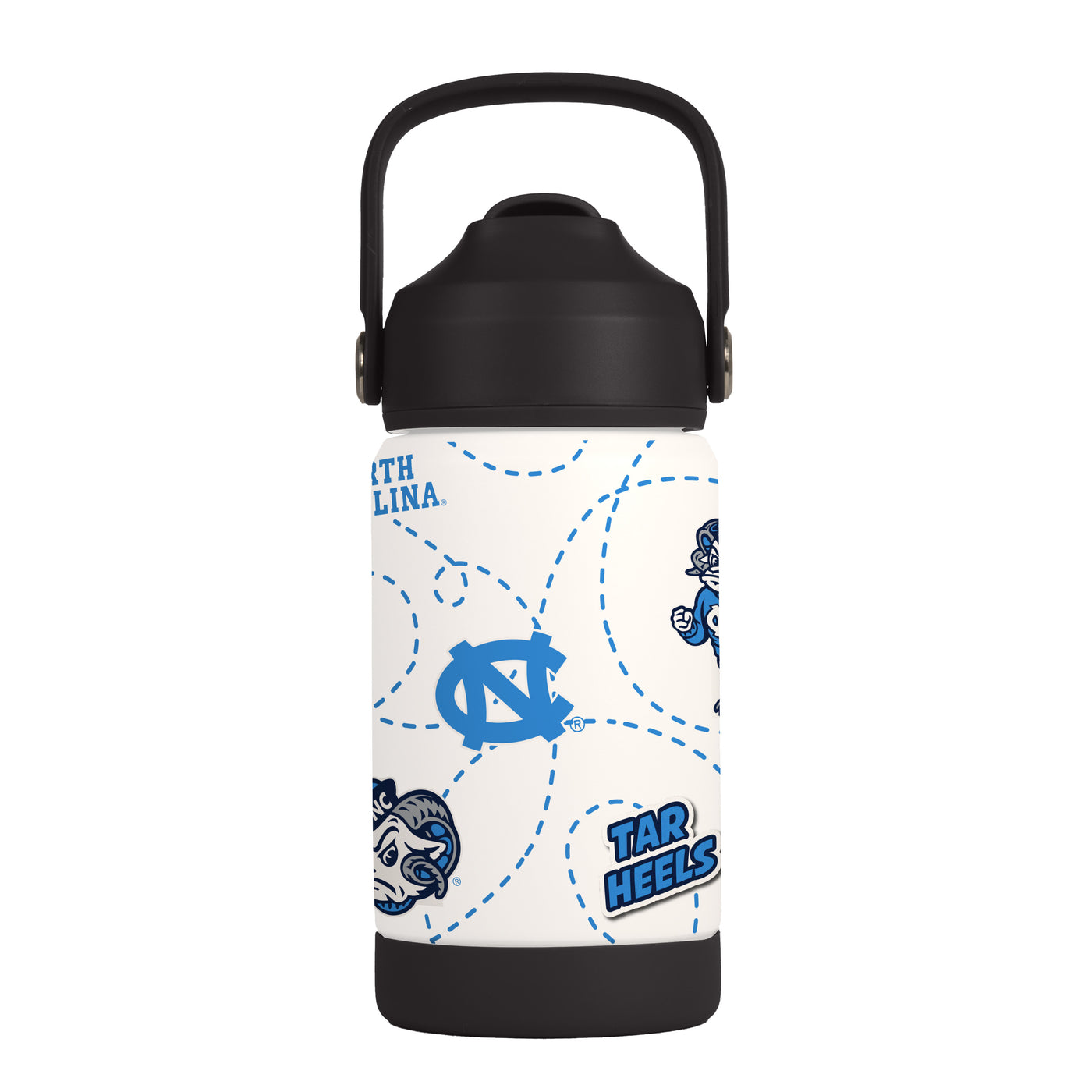 North Carolina 12oz Mascot SS Kids Bottle