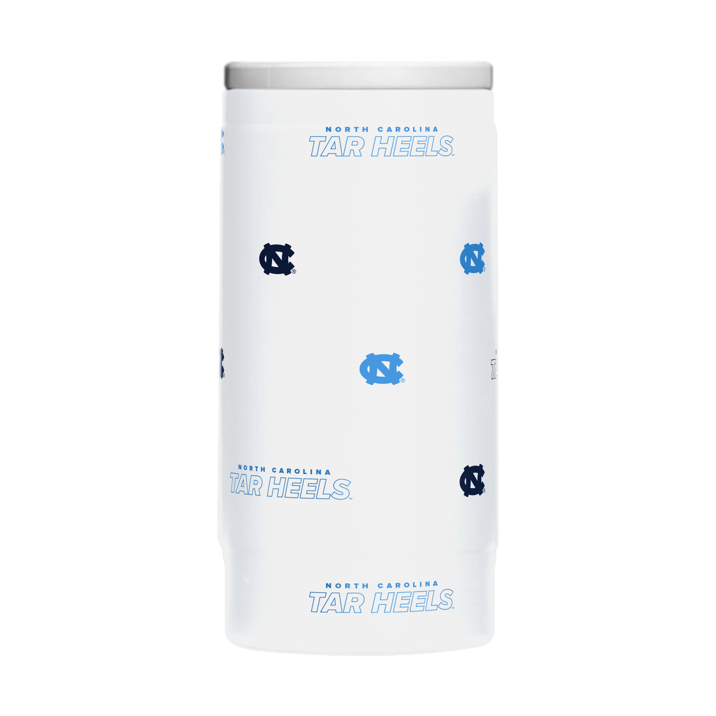 North Carolina 12oz Step And Repeat Powdercoat SlimCan Coolie