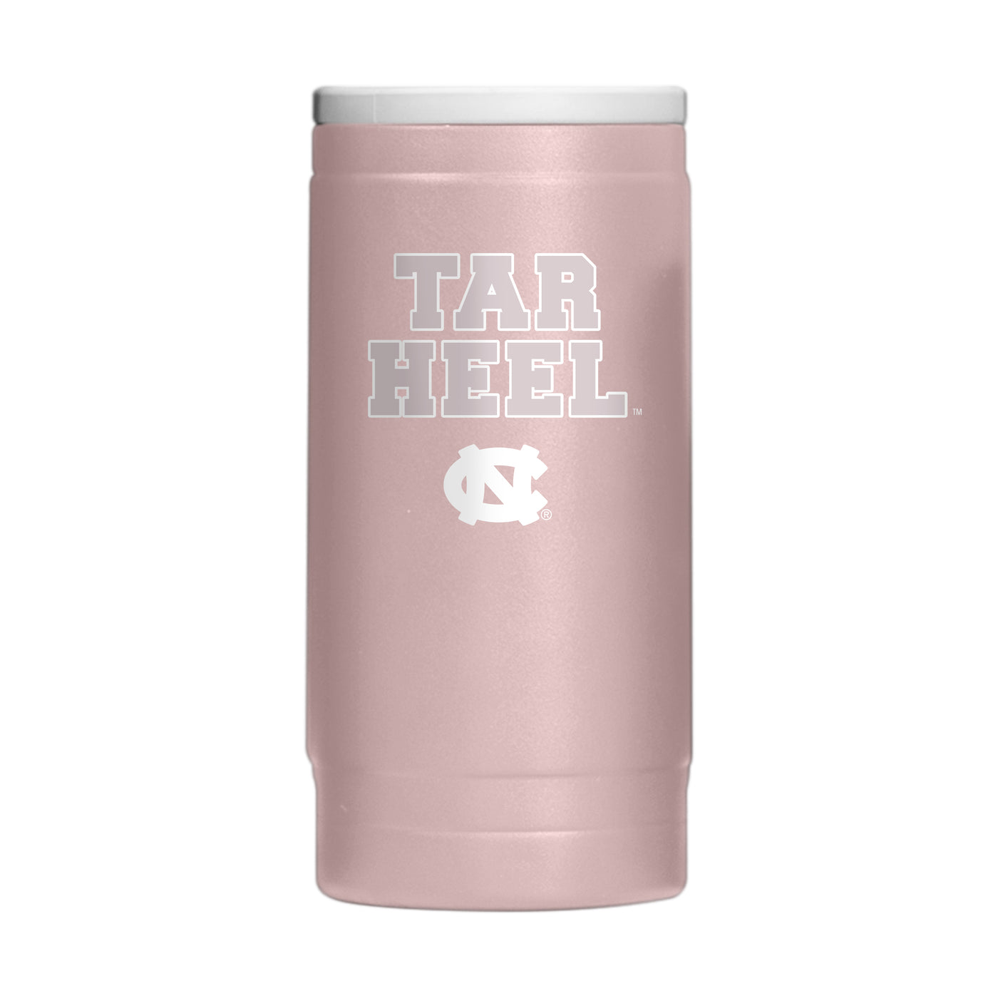 North Carolina  Stencil Powder Coat Slim Can Coolie