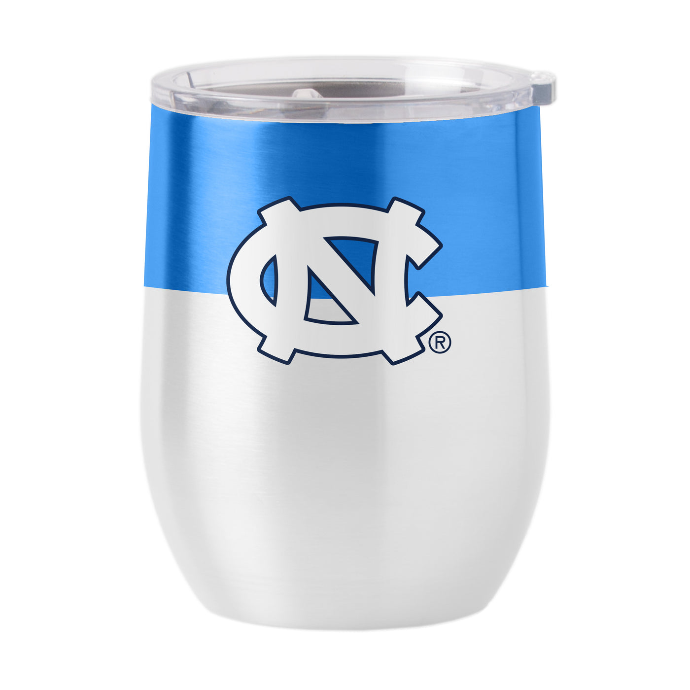 North Carolina 16oz Colorblock Stainless Curved Beverage