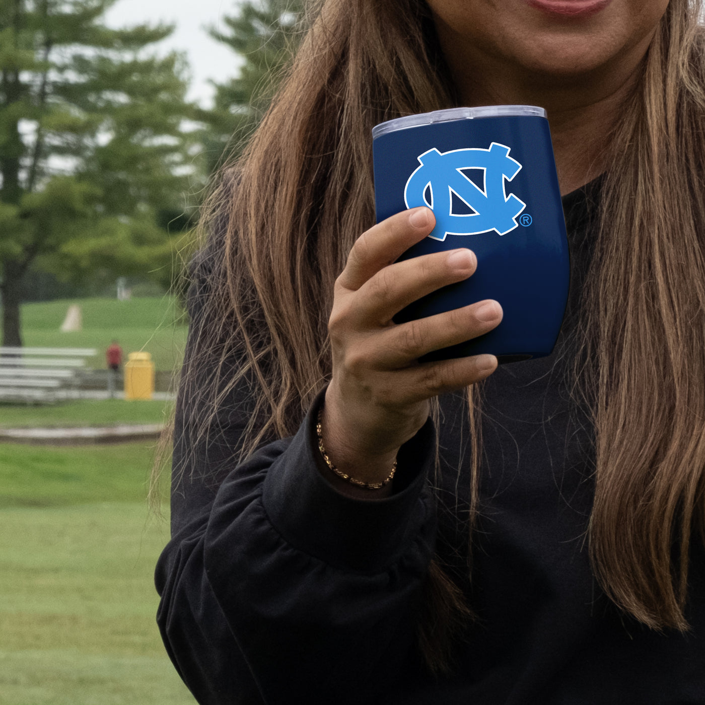 North Carolina 16oz Gameday Stainless Curved Beverage