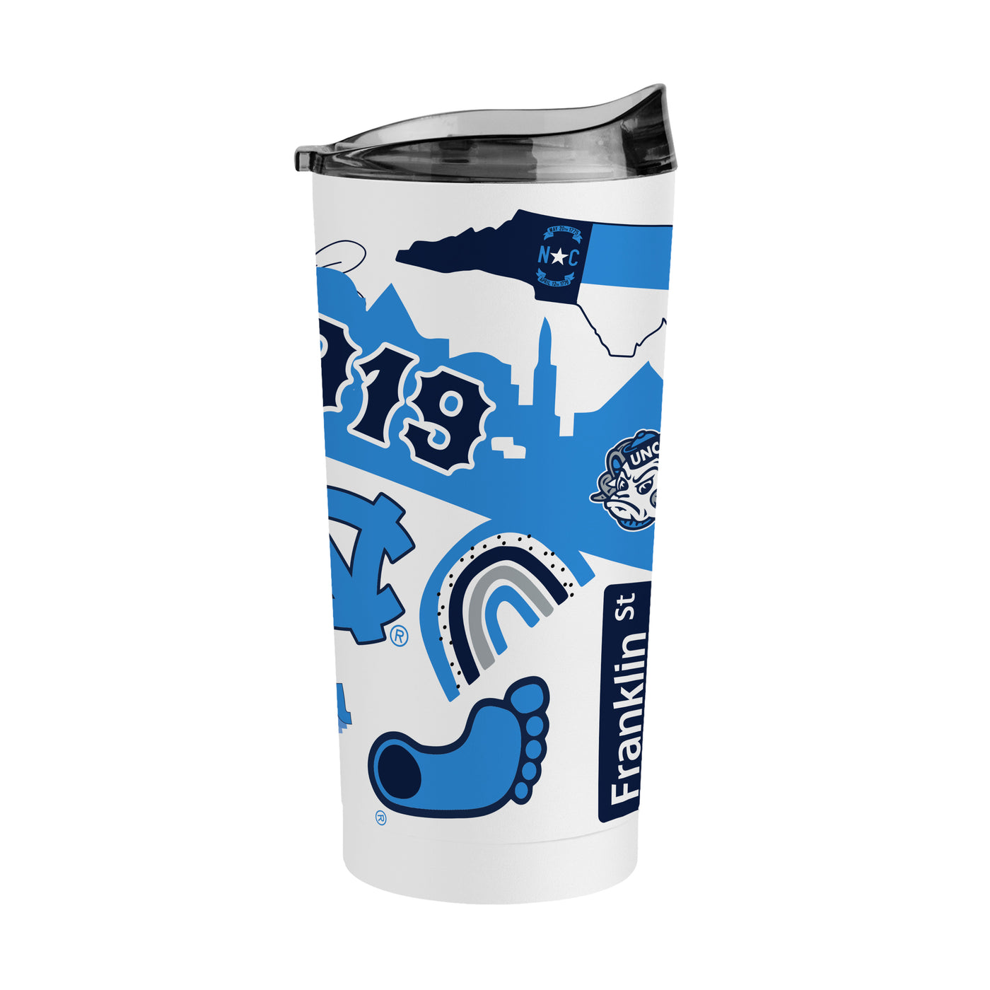 North Carolina 20oz Native Powder Coat Tumbler