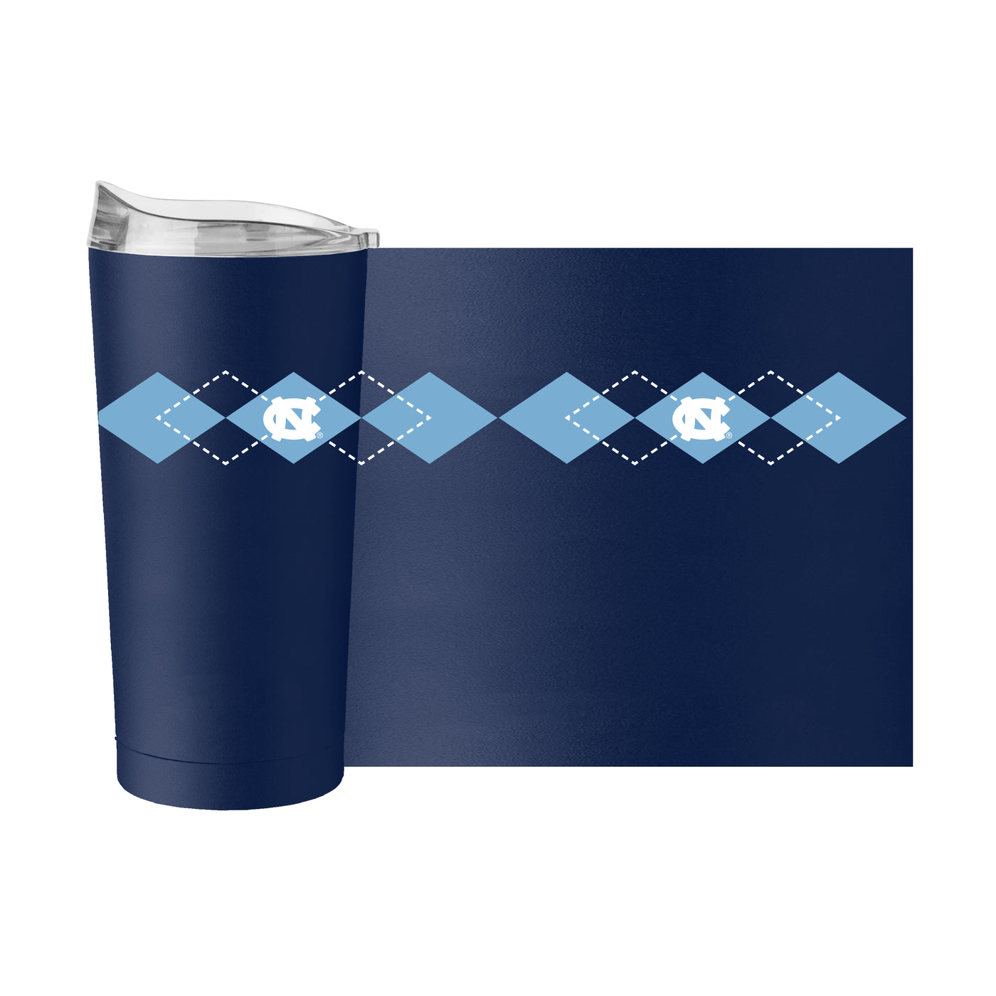 North Carolina 20oz Argyle Powder Coat Tumbler