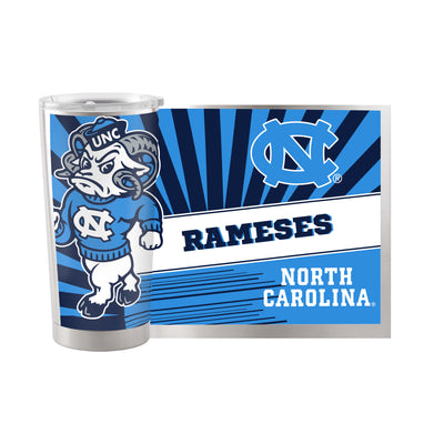 North Carolina 20oz Mascot Stainless Steel Tumbler