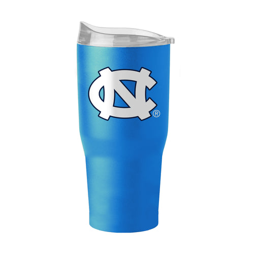 North Carolina 30oz Flipside powder coat tumbler with logo branding, durable drinkware for hot or cold beverages.