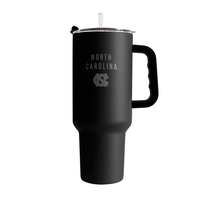 North Carolina 40oz Black Tonal Powder Coat Tumbler