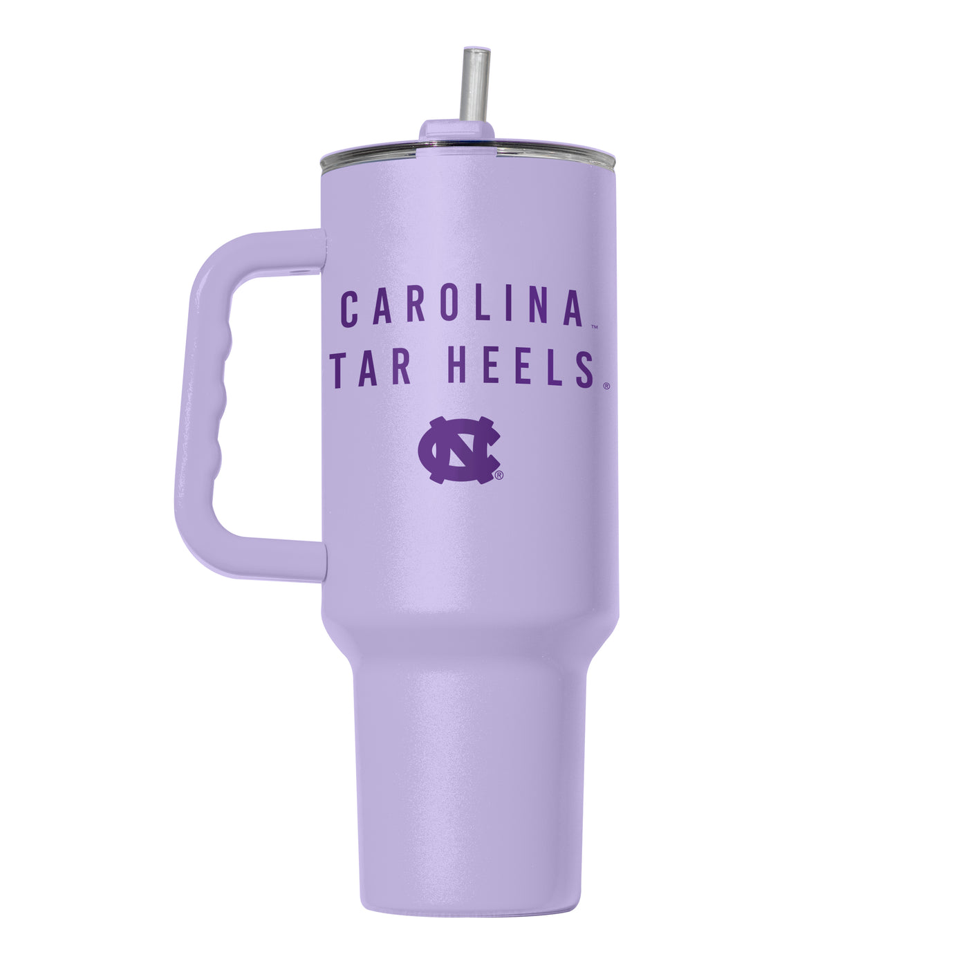 North Carolina 40oz Tonal Lavender Powder Coat Tumbler - Logo Brands