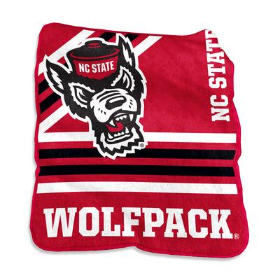 NC State Raschel Throw - Logo Brands