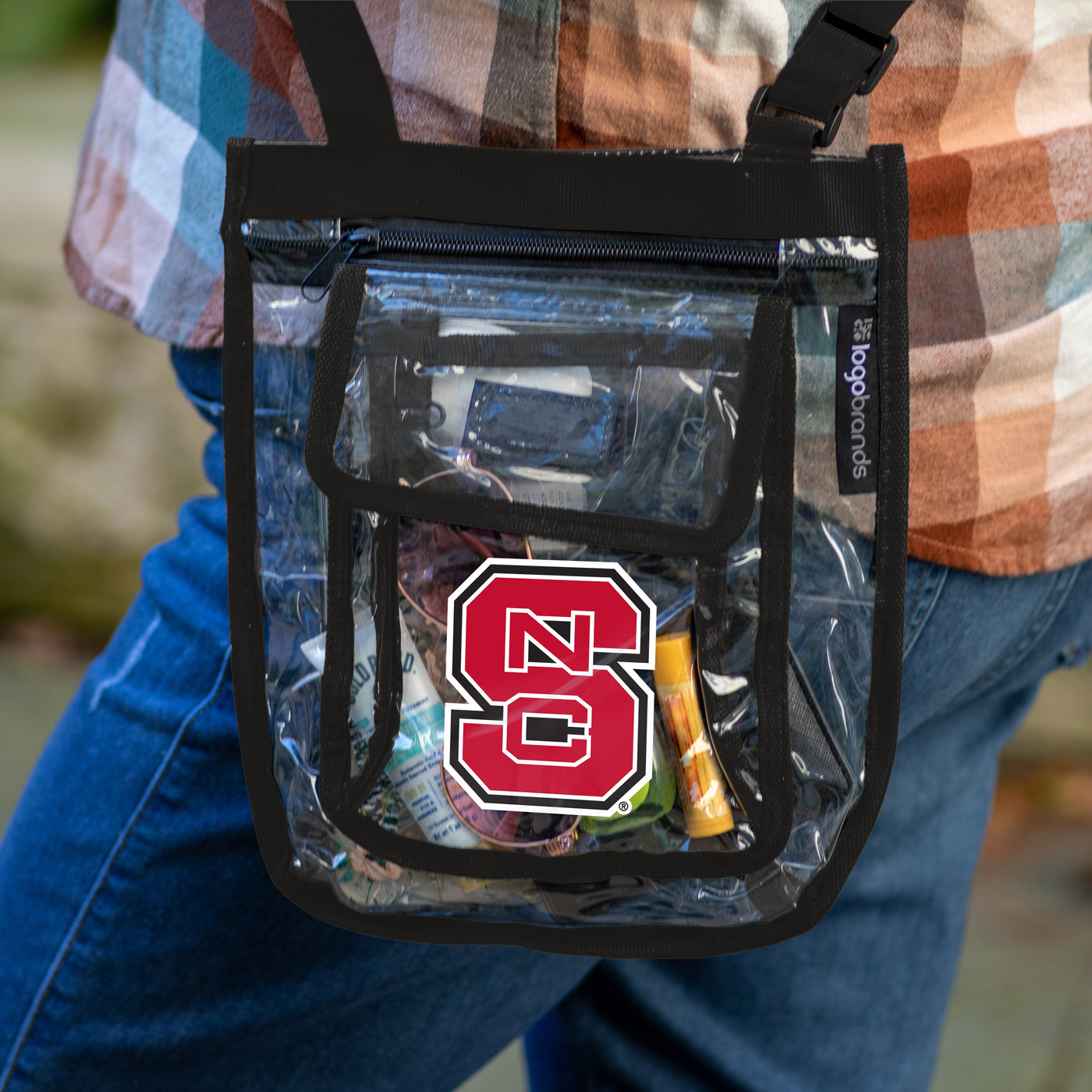 NC State Gameday Clear Crossbody - Logo Brands