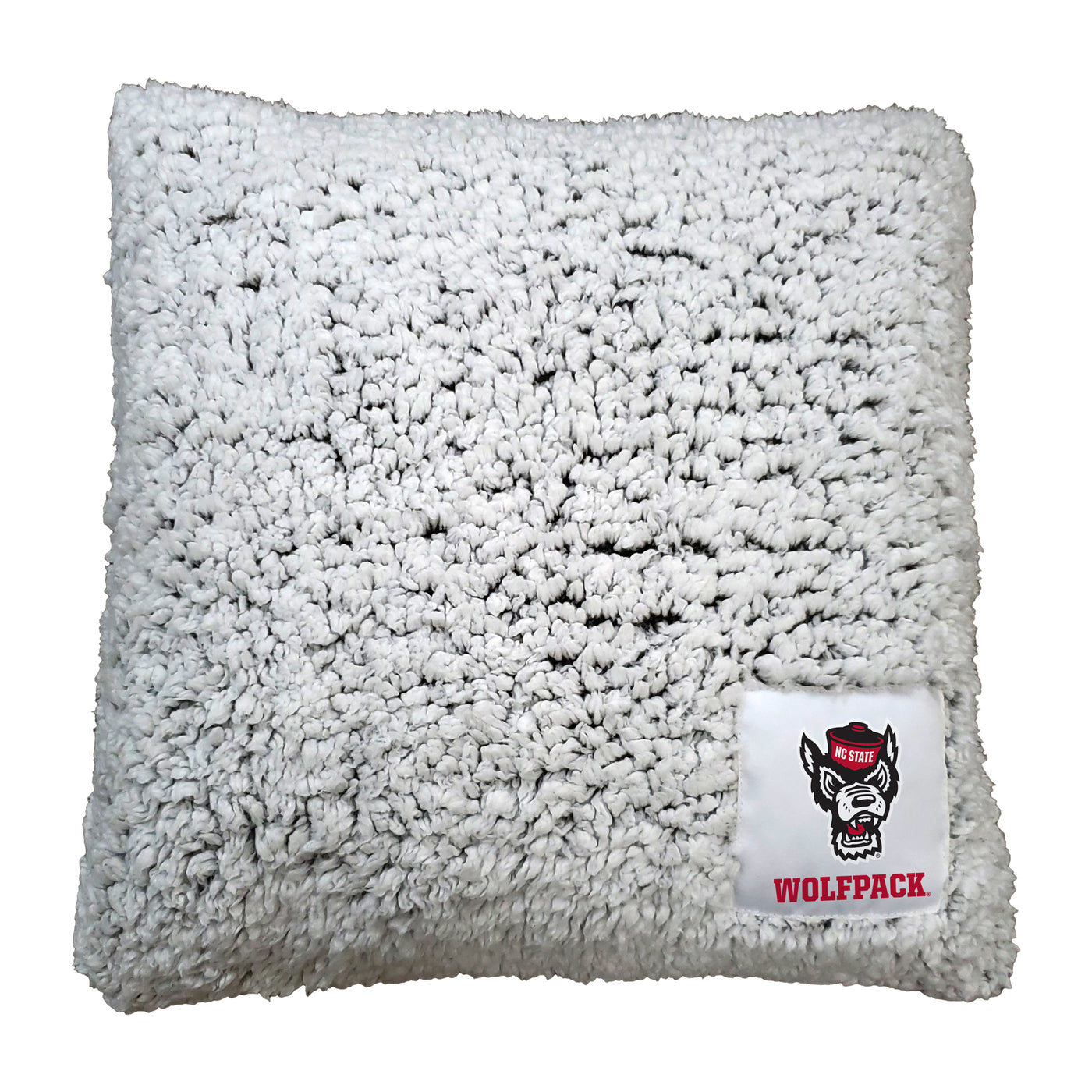 NC State Campus Colors Frosty Throw Pillow