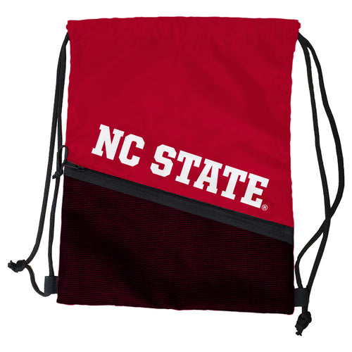 NC State Tilt Backsack bag by Logo Brands, showcasing a stylish backpack with team logo and adjustable straps.