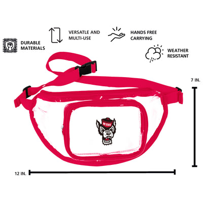 NC State Clear Fanny Pack