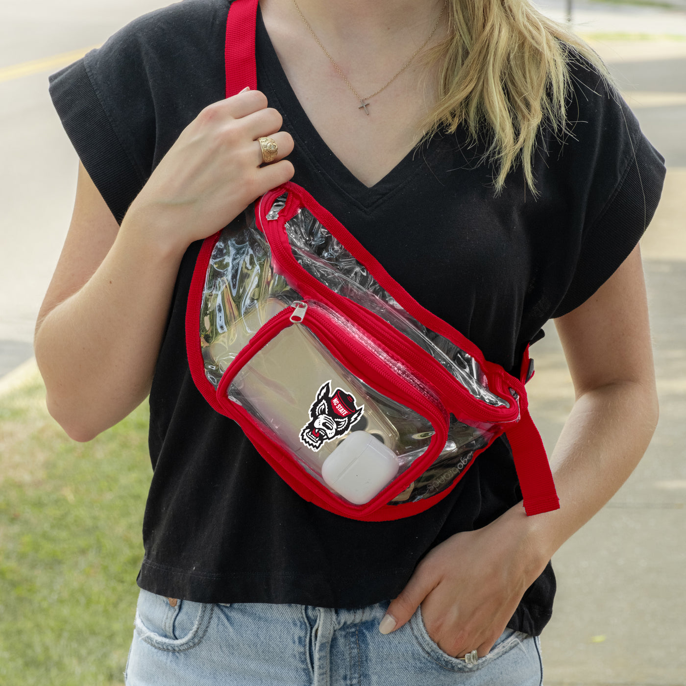 NC State Clear Fanny Pack