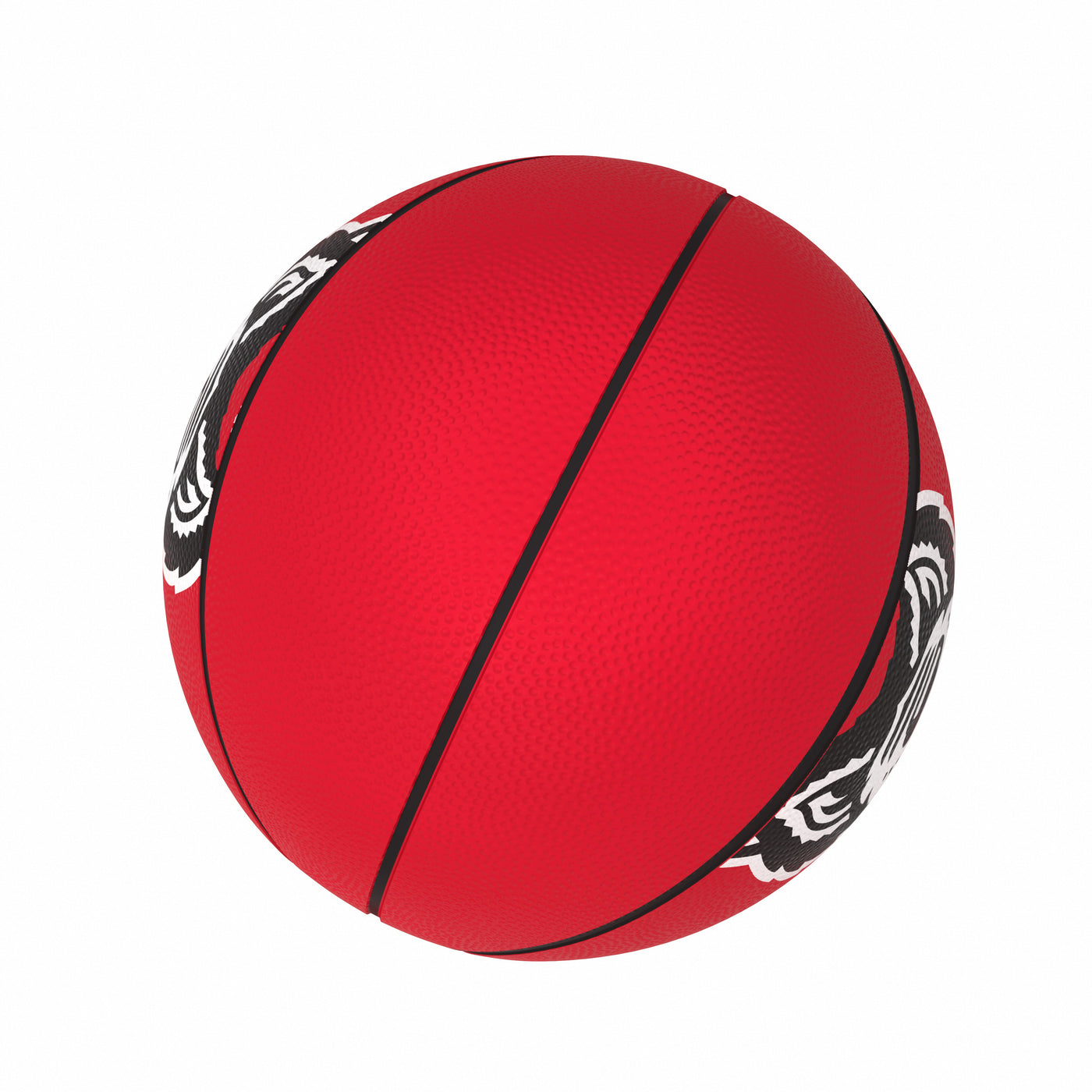 NC State Mascot Official-Size Rubber Basketball - Logo Brands