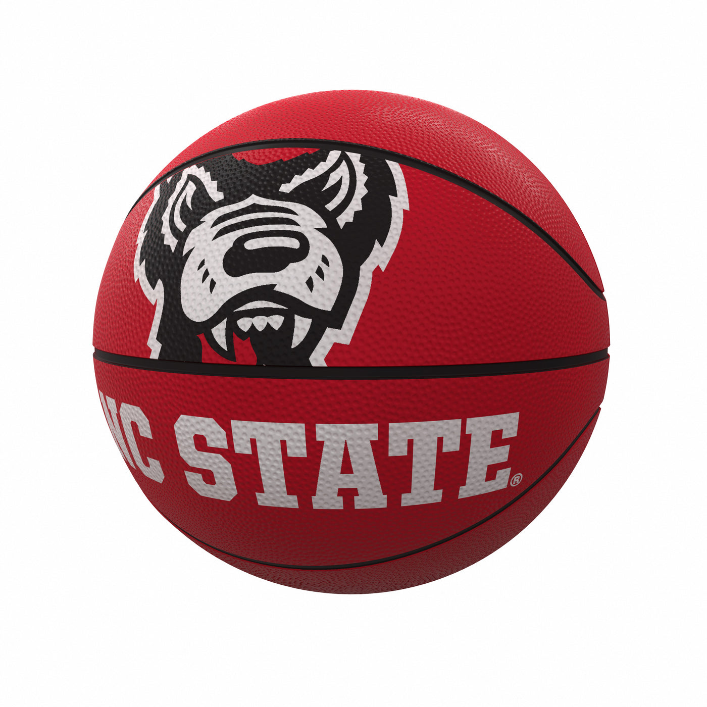 NC State Mascot Official-Size Rubber Basketball