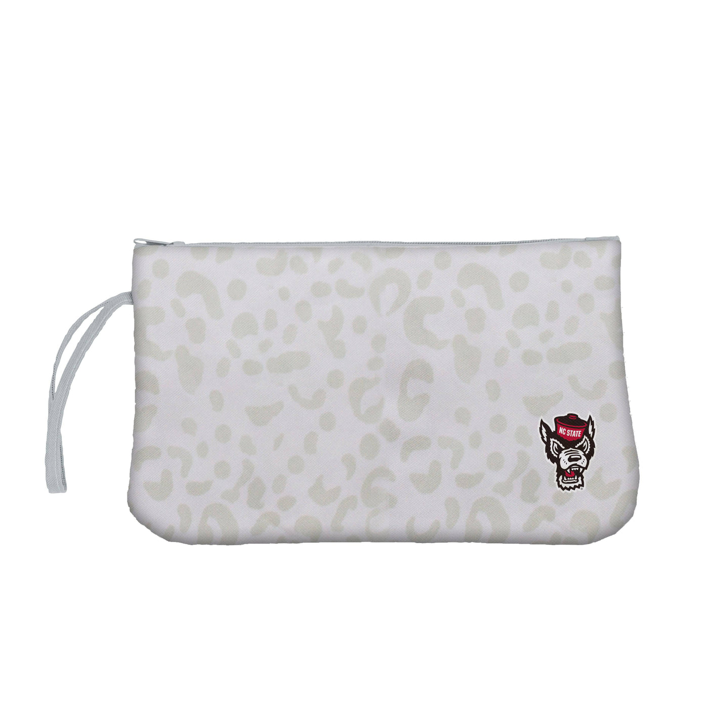 NC State Leopard Print Wristlet