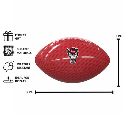 NC State Carbon Fiber Mini Size Glossy Football