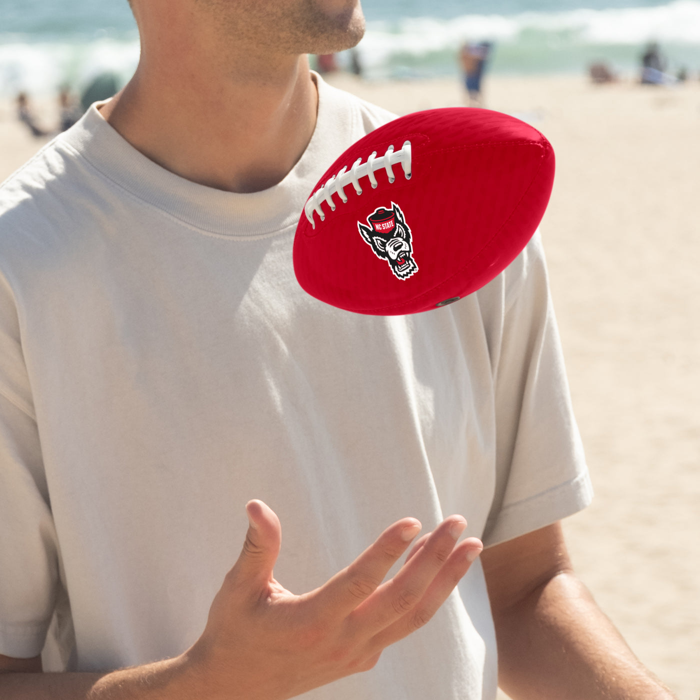 NC State Carbon Fiber Mini Size Glossy Football