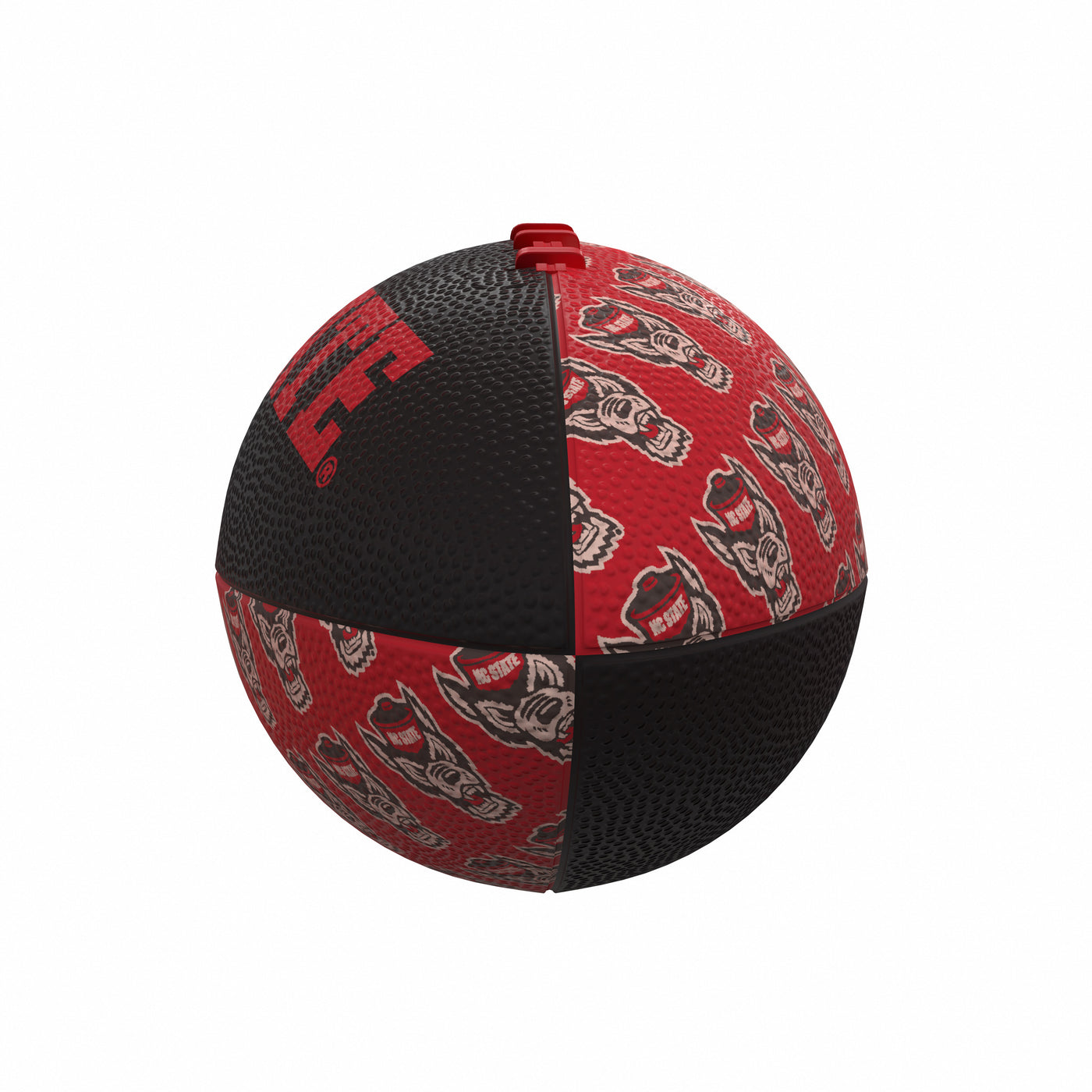 NC State Repeating Mini-Size Rubber Football - Logo Brands