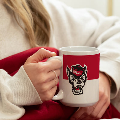 NC State 15oz Colorblock Sublimated Mug