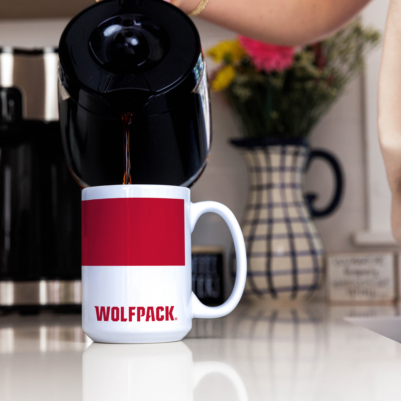 NC State 15oz Colorblock Sublimated Mug