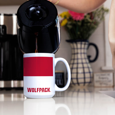 NC State 15oz Colorblock Sublimated Mug