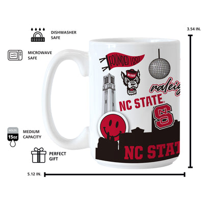 NC State 15oz Native Sublimated Mug