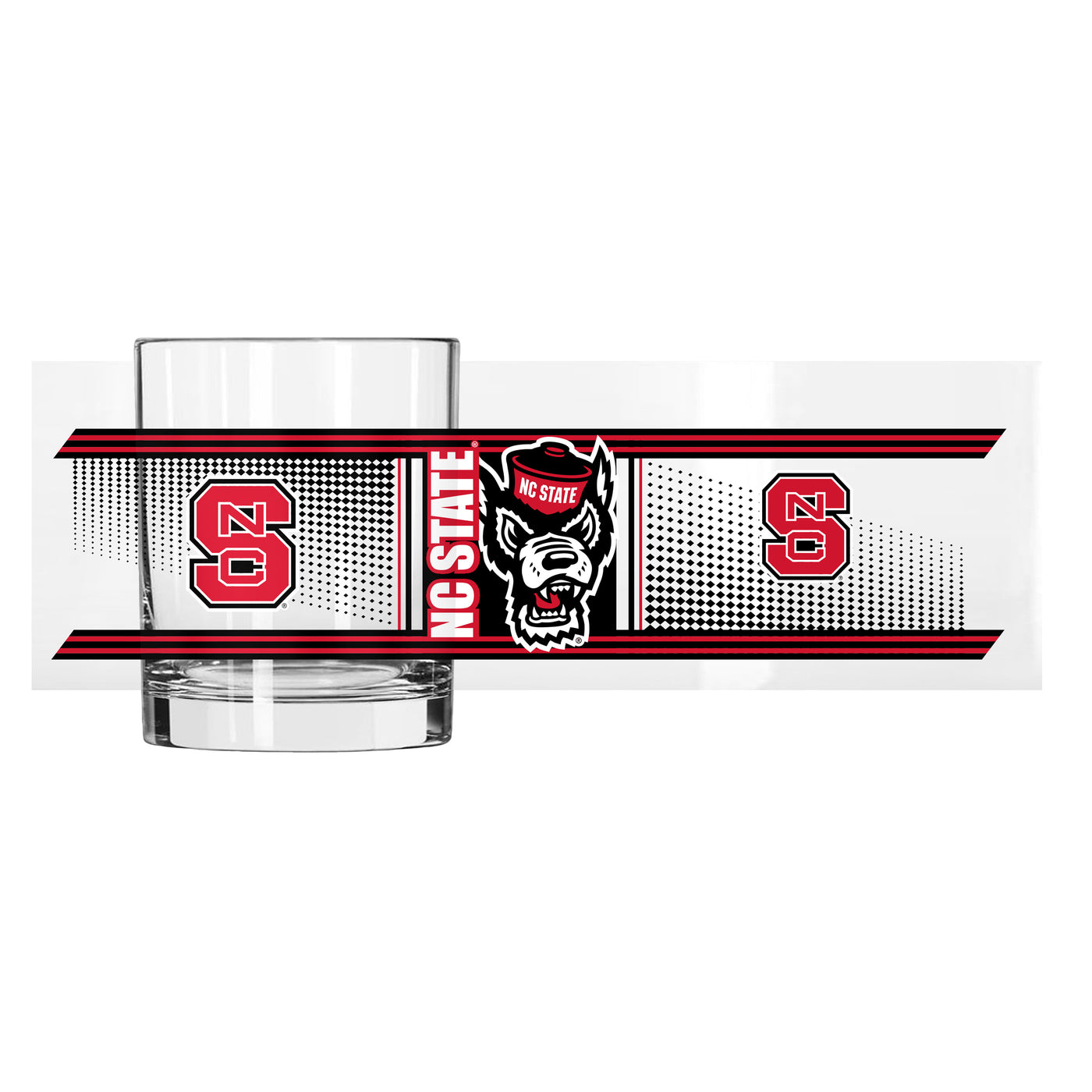 N.C. State 14oz Hero Rocks Glass
