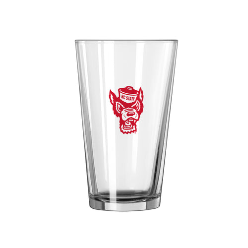 16oz NC State Gameday Pint Glass by Logo Brands, featuring team logo and design, ideal for game day drinks.