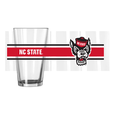 NC State 16oz Stripe Pint Glass