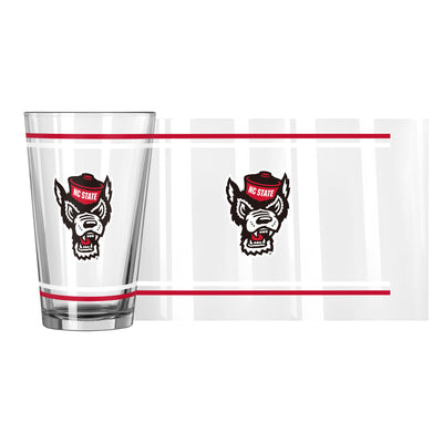 NC State Alternate 16oz Stripe Pint Glass