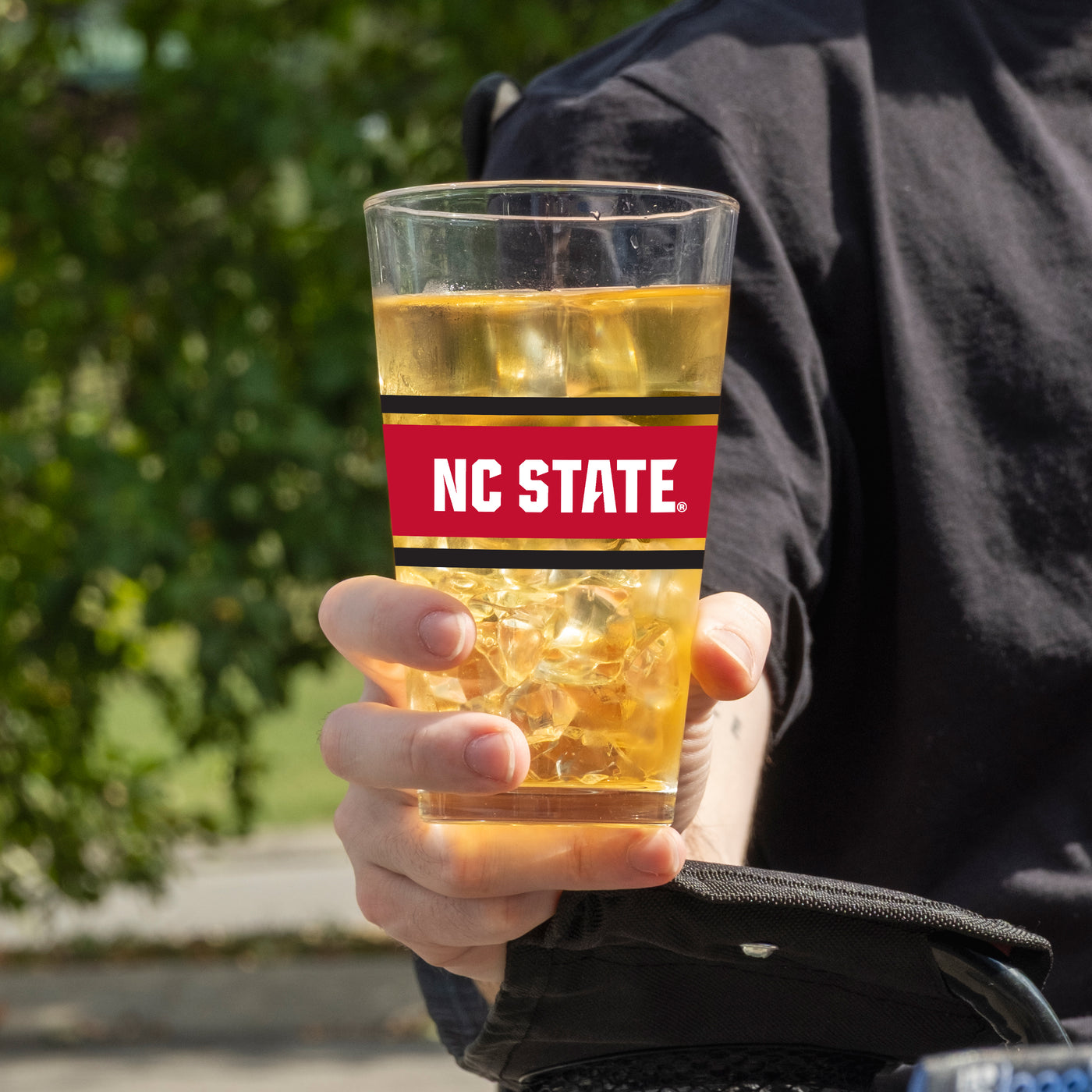 NC State 16oz Stripe Pint Glass