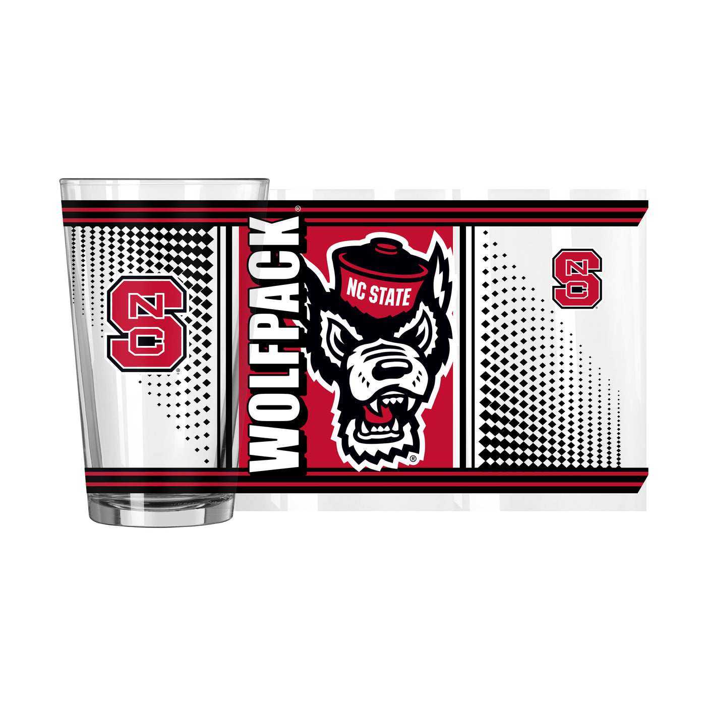 NC State 16oz Hero Pint Glass