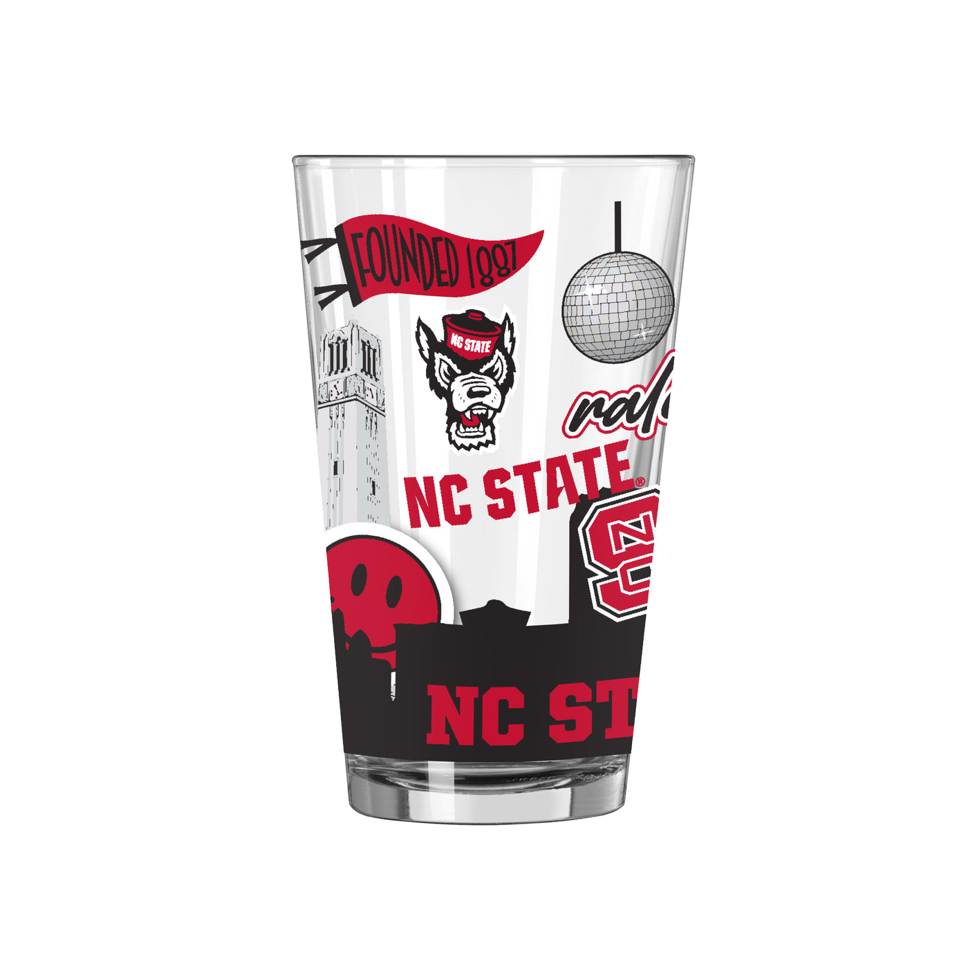 NC State 16oz Native Pint Glass