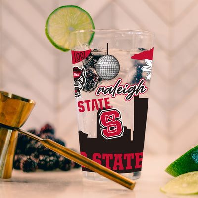 NC State 16oz Native Pint Glass