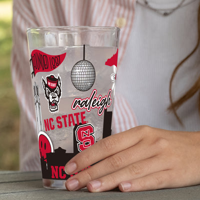 NC State 16oz Native Pint Glass