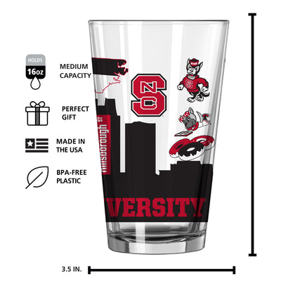 NC State 16oz Native Pint Glass