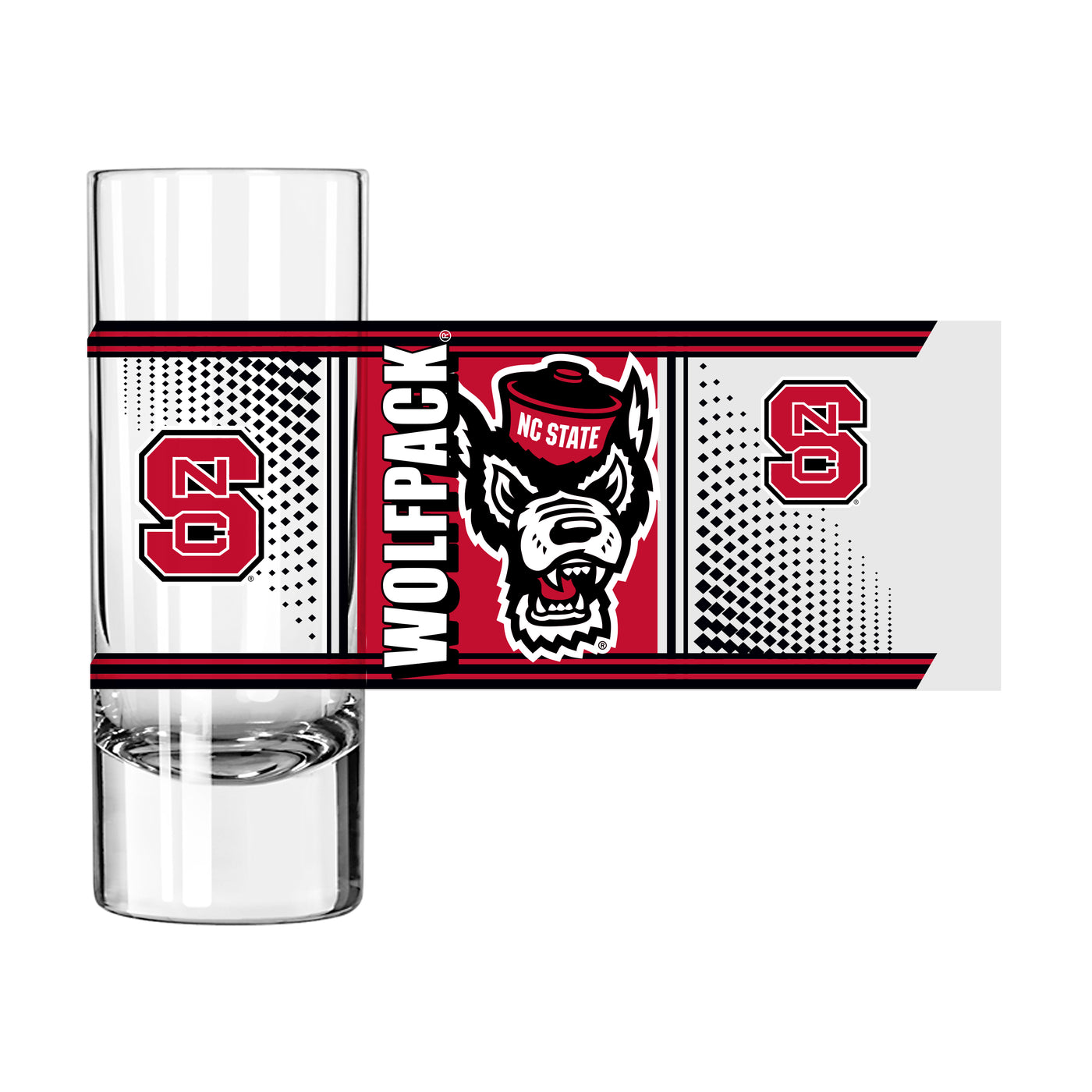 N.C. State 2.5oz Hero Shooter Glass