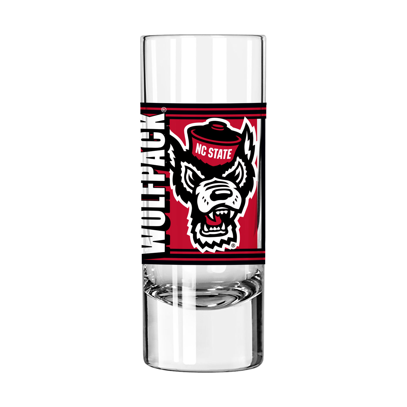 N.C. State 2.5oz Hero Shooter Glass