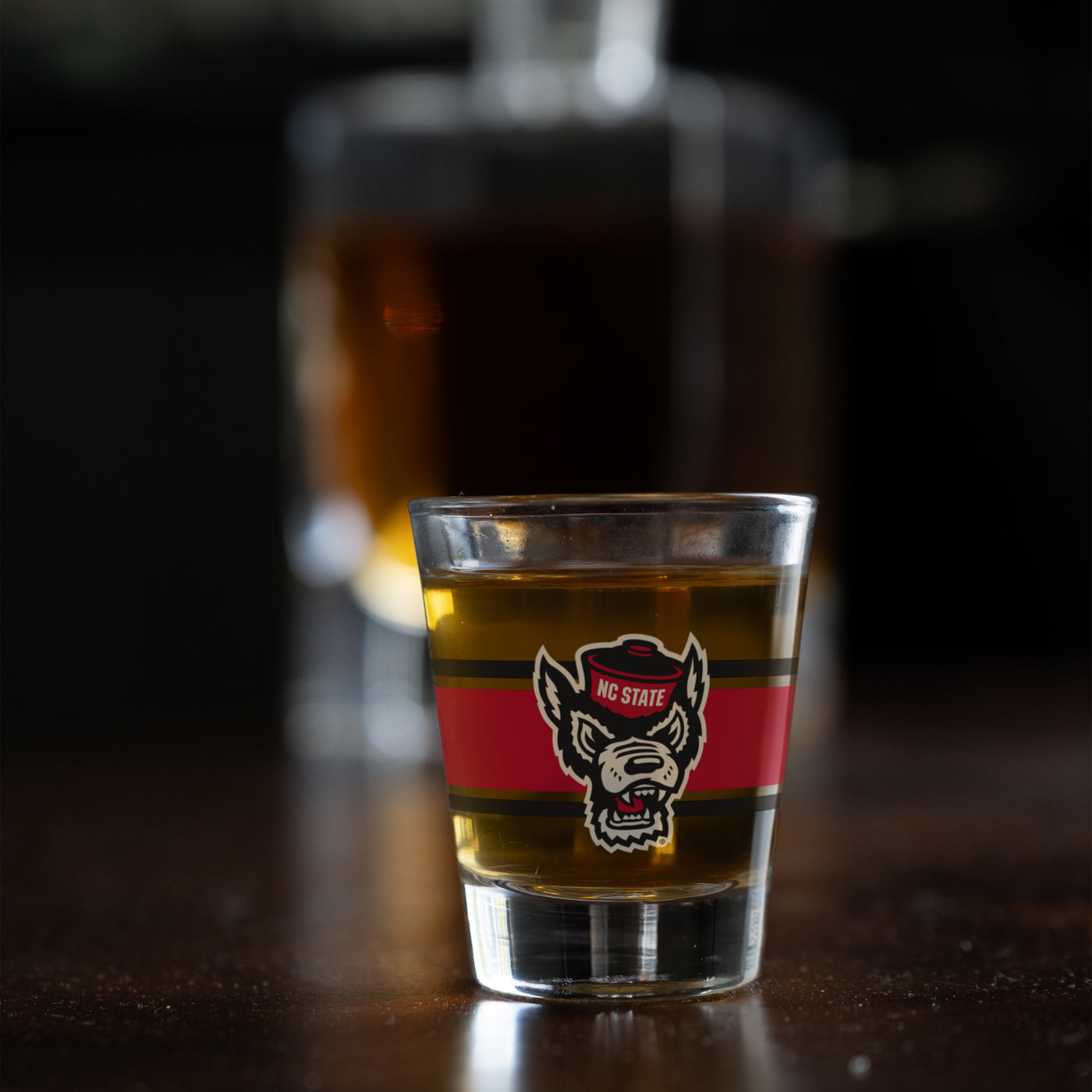 N.C. State 2oz Stripe Shot Glass