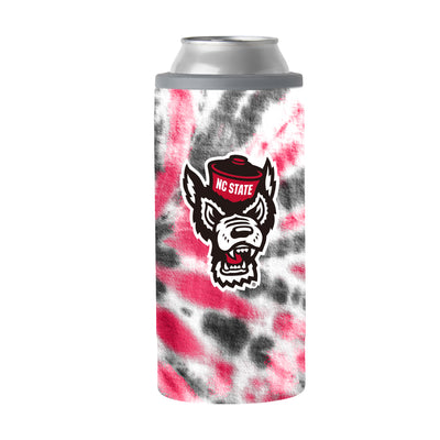 NC State 12oz Tie Dye Slim Can Coolie