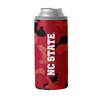 NC State Camo Swagger 12oz Slim Can Coolie