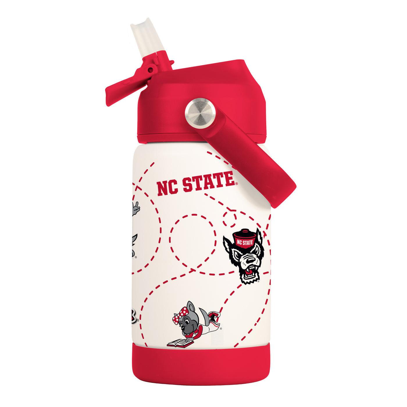NC State 12oz Mascot SS Kids Bottle
