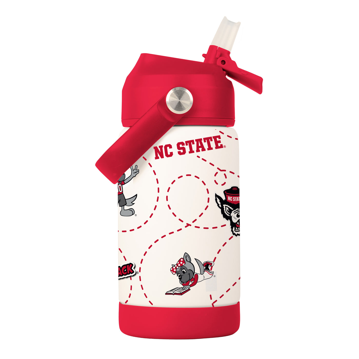 NC State 12oz Mascot SS Kids Bottle