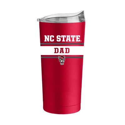 NC State Dad Red 20oz Powder Coat Tumbler