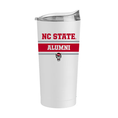 NC State Alumni White 20oz Powder Coat Tumbler