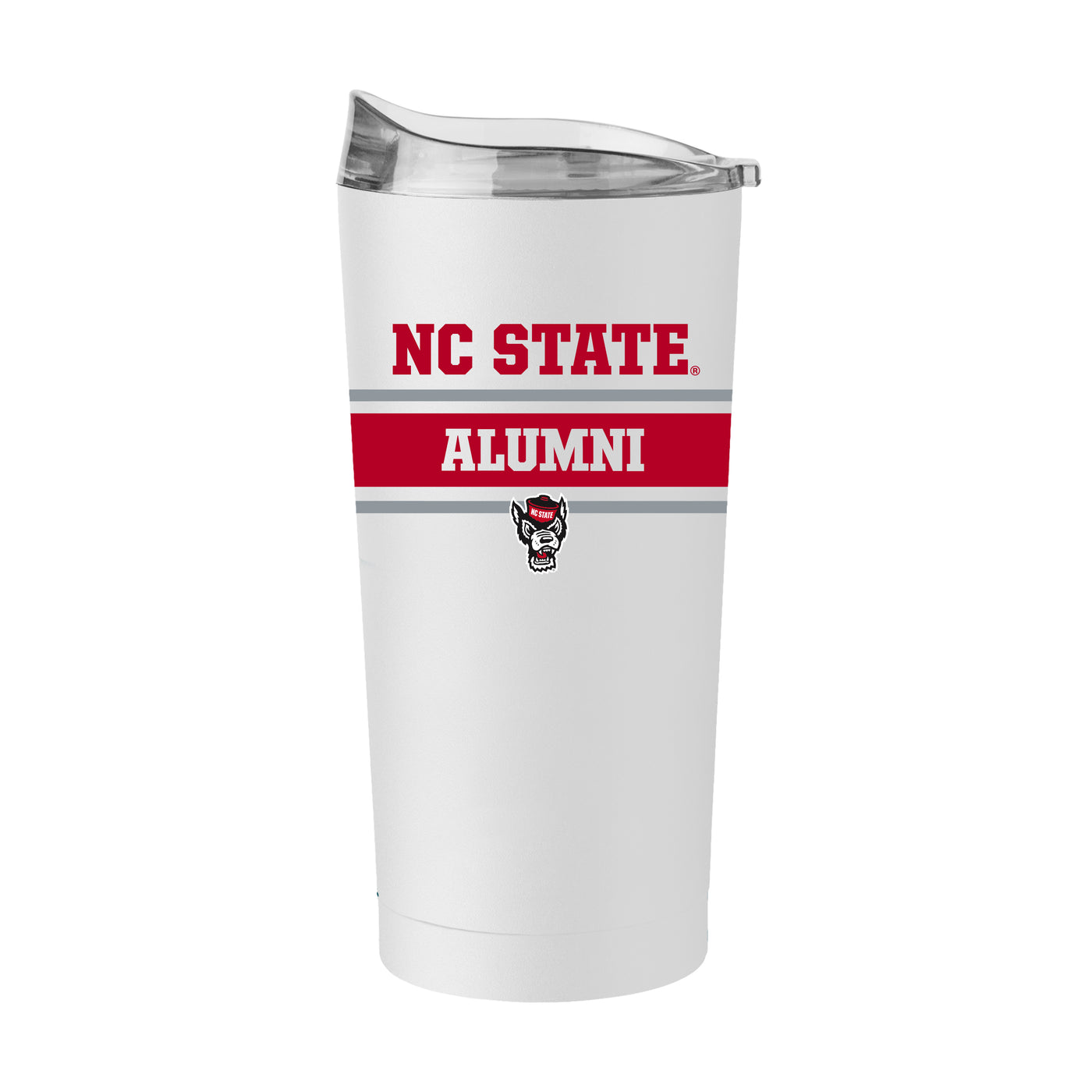 NC State Alumni White 20oz Powder Coat Tumbler
