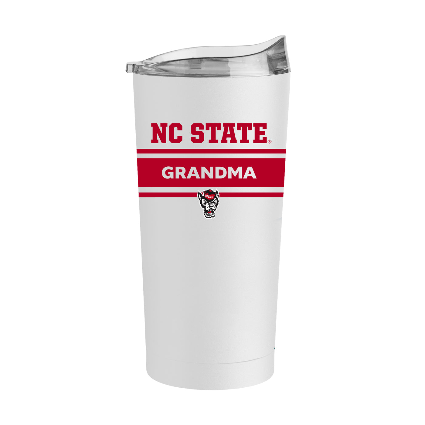 NC State Grandma White 20oz Powder Coat Tumbler